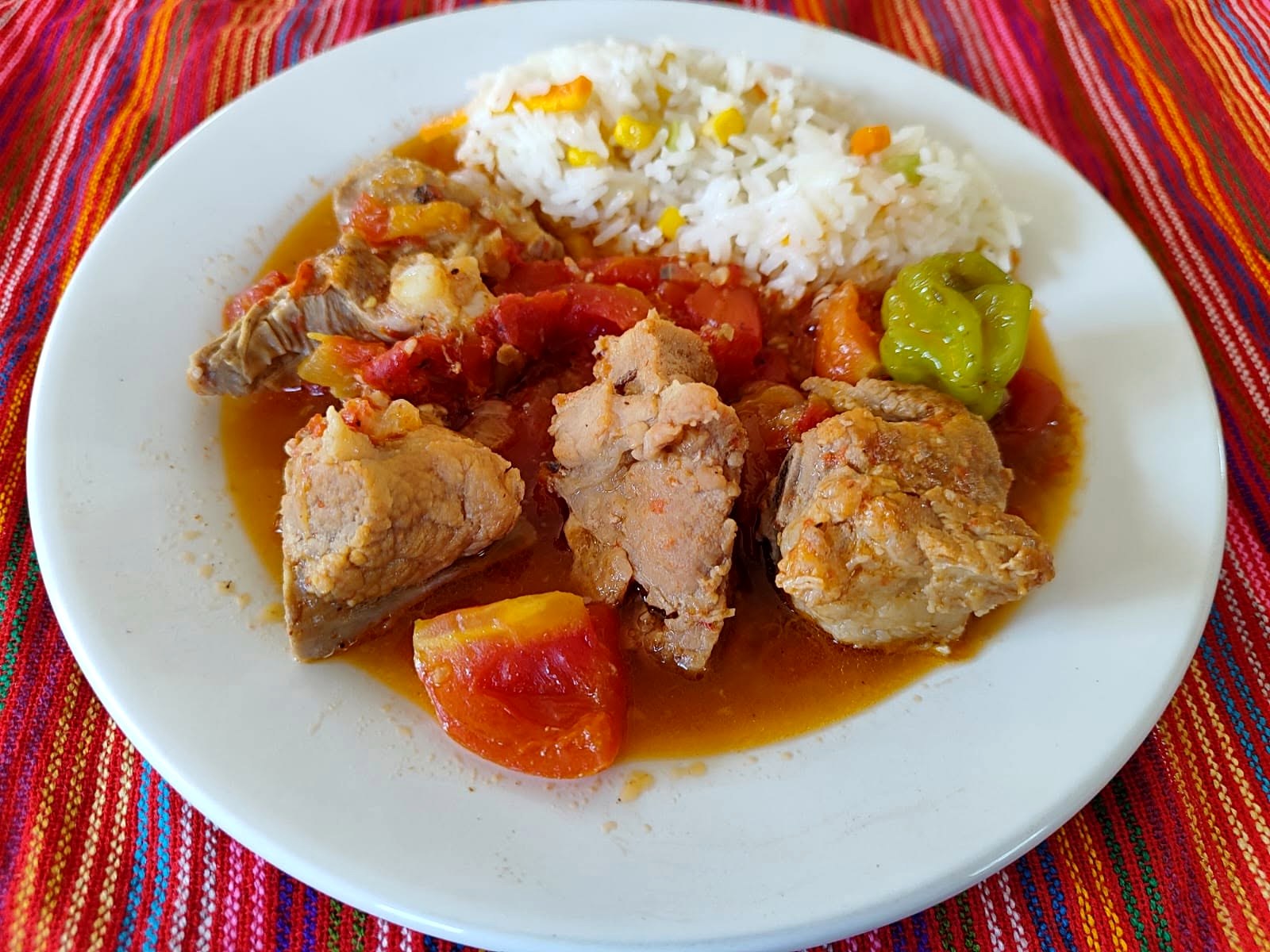 Guiso con arroz